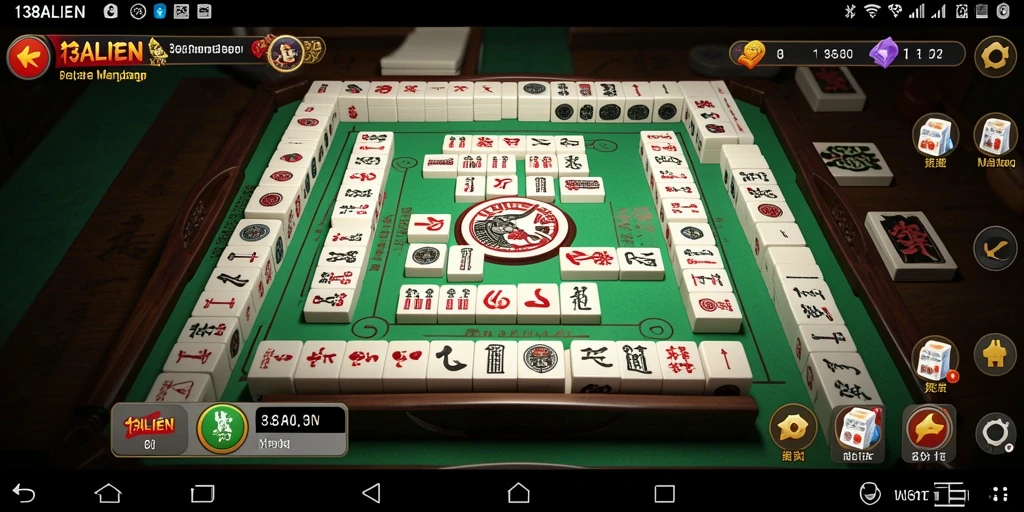 Screenshot gameplay 138ALIEN menampilkan aksi seru permainan Mahjong.