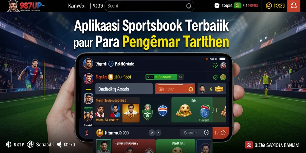 Tampilan screenshot 987UP menampilkan fitur taruhan olahraga secara real-time.