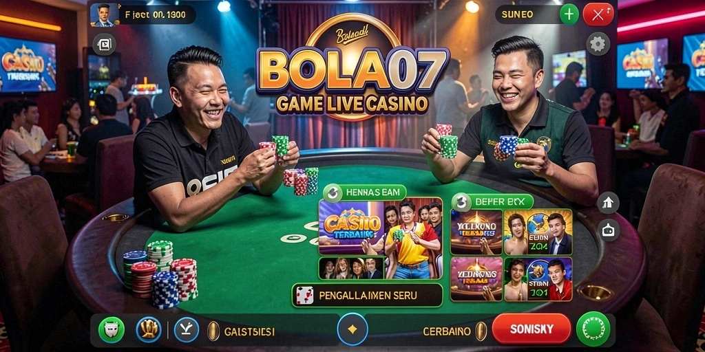 Tampilan gameplay Live Casino yang menarik di BOLA07.
