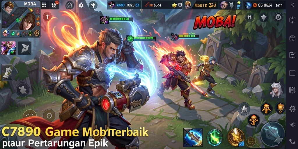 Tampilan gameplay C7890 yang mendebarkan dalam pertarungan tim.