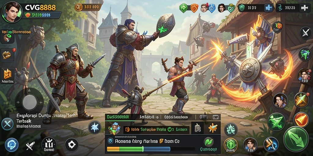 Tampilan gameplay <strong>CVG8888</strong> yang strategis dan menarik.