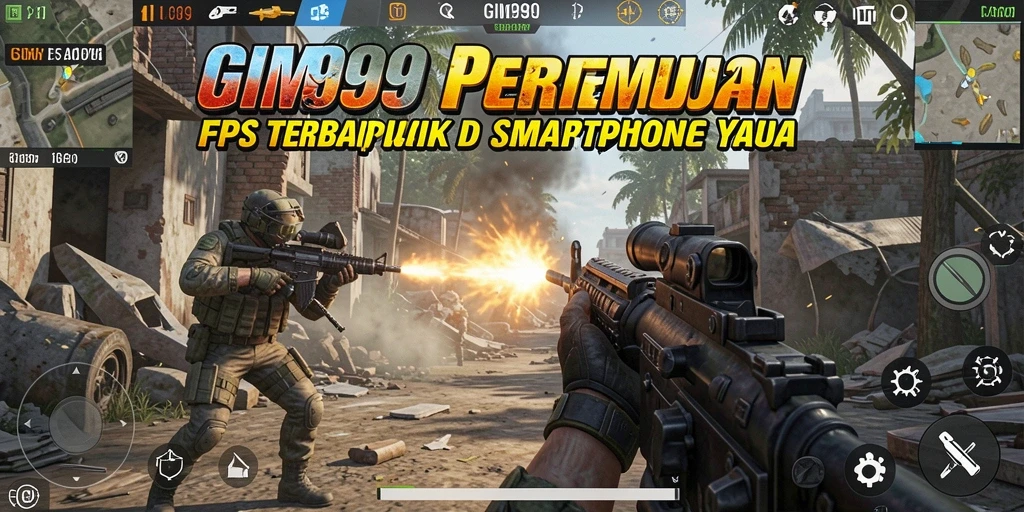Gameplay intens GIM999 dalam aksi tembak-menembak seru.