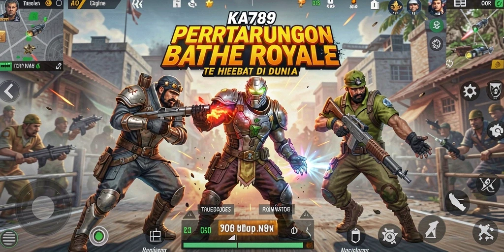 Tangkapan layar KA789 menampilkan aksi mendebarkan dari pertempuran Battle Royale.