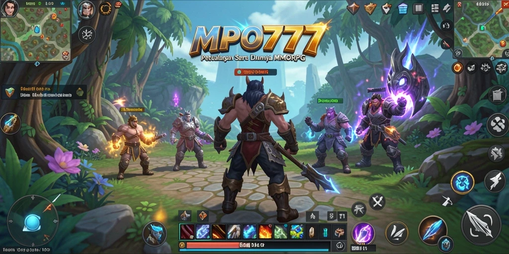 Tangkapan layar menampilkan aksi seru dalam game MMORPG.