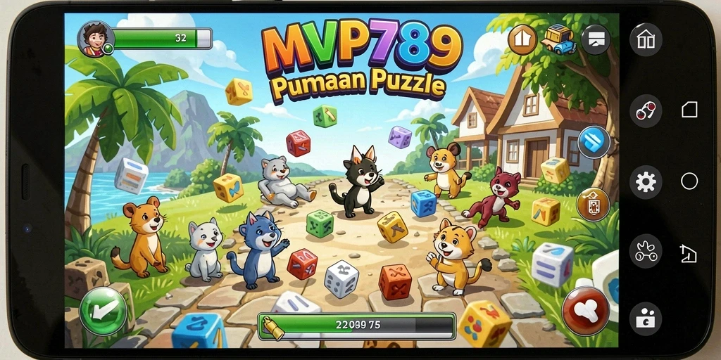 Tampilan gameplay MVP789 dengan berbagai puzzle yang menantang.