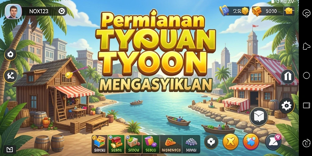 Tampilan utama gameplay NOX123 yang menarik dan interaktif.