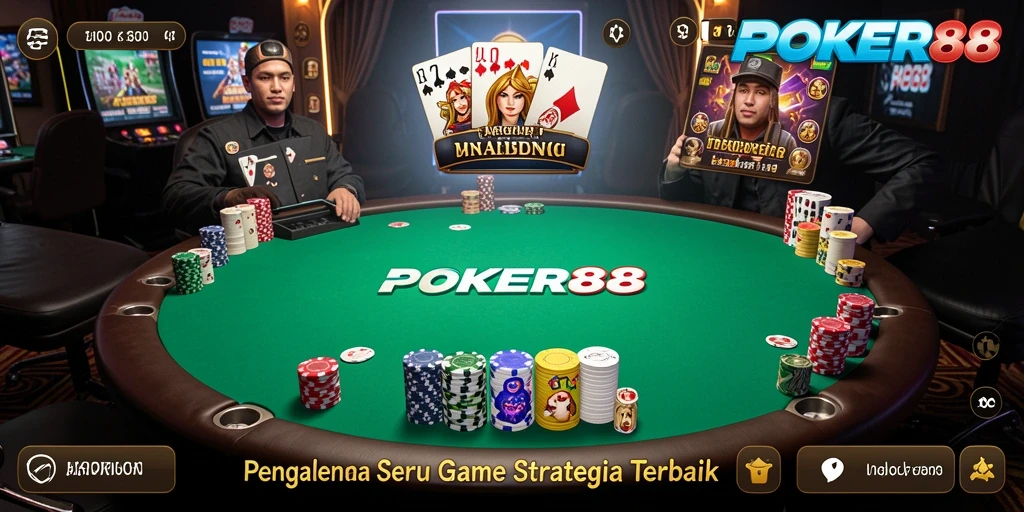 Tampilan gameplay POKER88 yang menarik dan kompetitif.