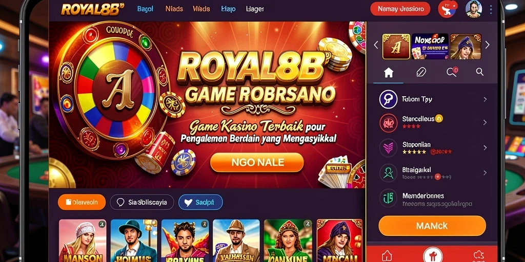 Gameplay mendebarkan di aplikasi ROYAL88.