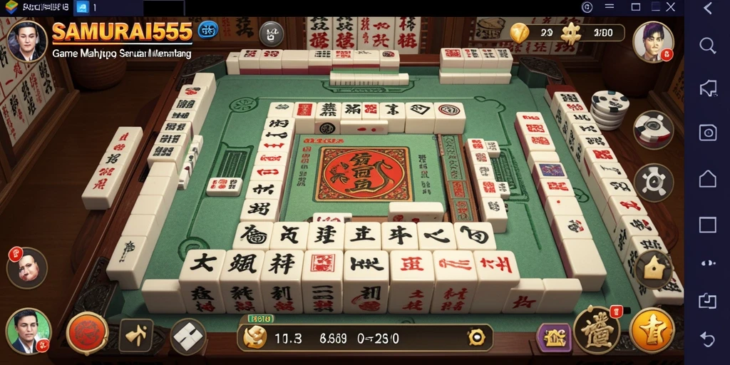 Gameplay SAMURAI555 yang seru dan menantang dalam Mahjong.