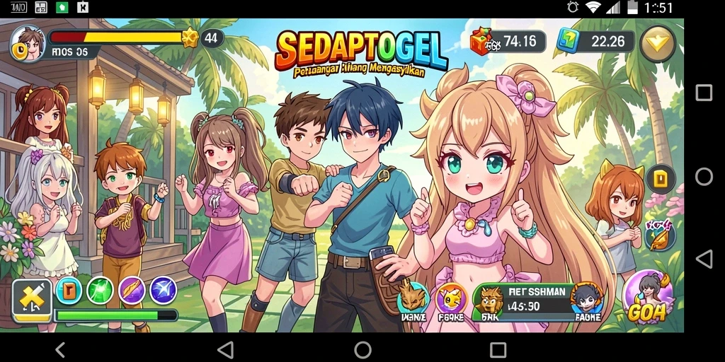 Tampilan gameplay SEDAPTOGEL yang menarik dan penuh aksi.