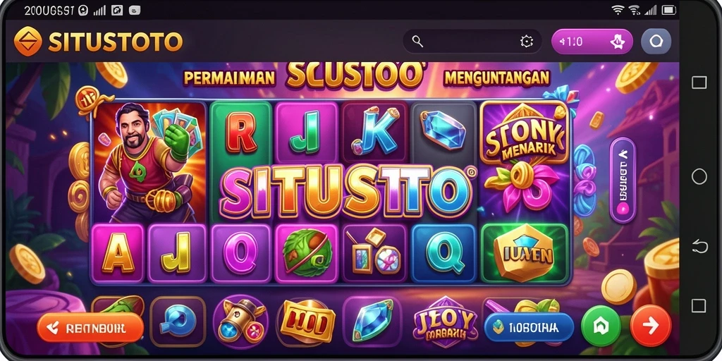 Screenshot gameplay menunjukkan mesin slot dengan grafis menarik dan fitur interaktif.