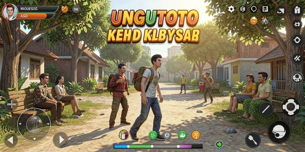 Screenshot gameplay UNGUTOTO yang menampilkan aktivitas menyenangkan.